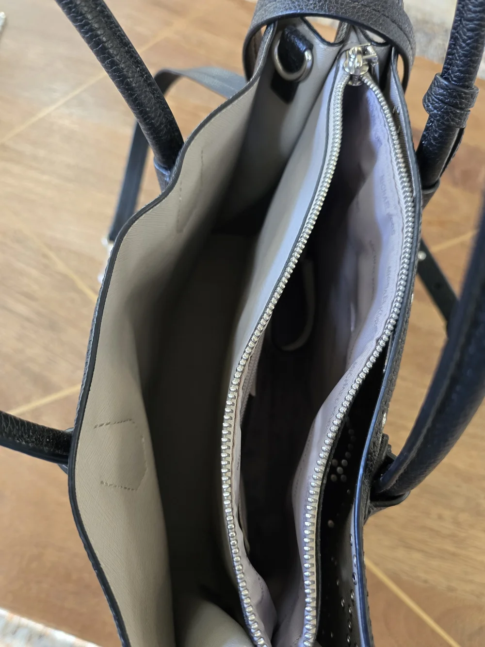Michael Kors Black Studded Tote Bag